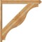 Ekena Millwork Funston Arts & Crafts Rough Sawn Outlooker, Western Red Cedar, 6"W x 48"D x 48"H OUT06X48X48FST03RWR - alternate 2